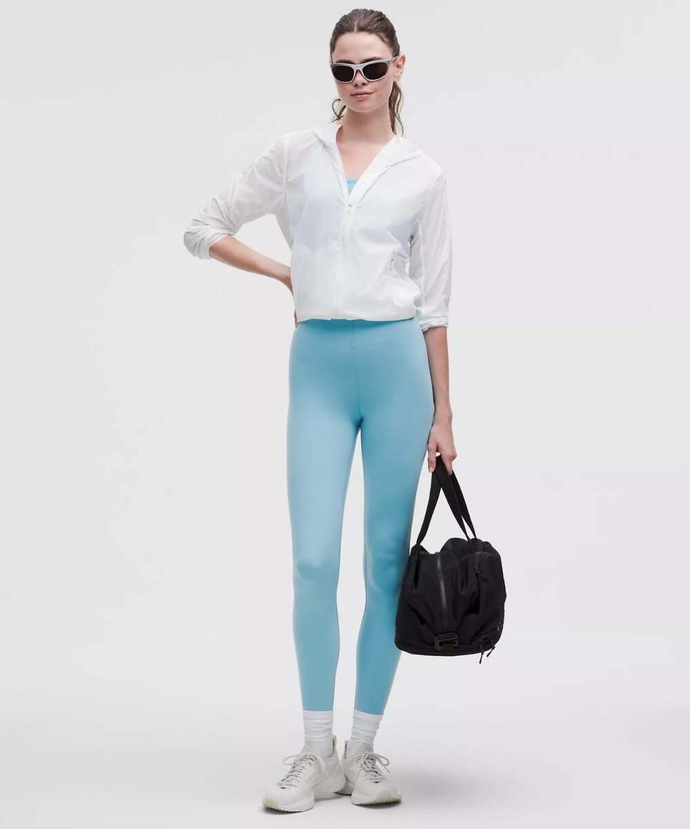 Lululemon Glow Up High-Rise Tight 25” Leggings Washed Blue Size 14 NWT $118